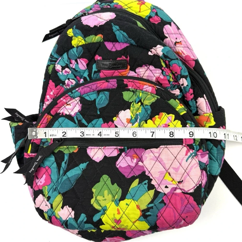 Vera Bradley Hilo Meadow Essential Backpack Small Floral Quilted Bag Used Once